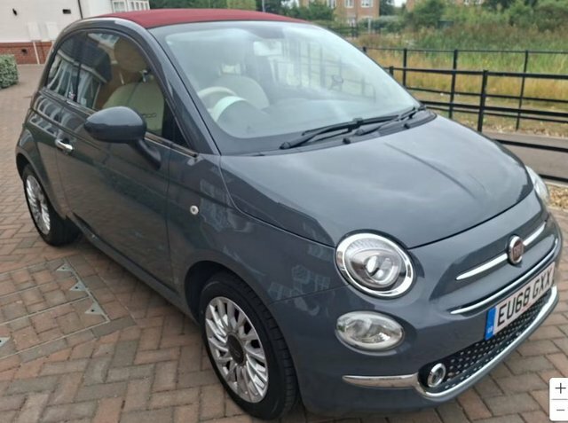 Fiat 500C 2018 1.2 Lounge Convertible Euro Grey #3