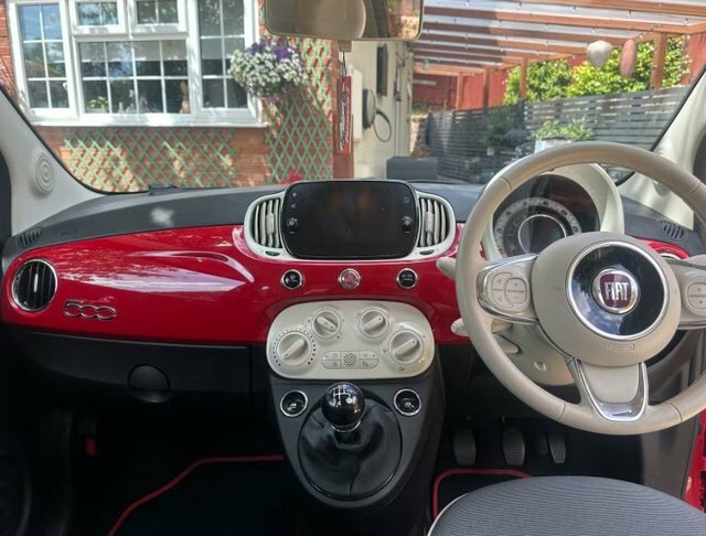 Fiat 500 2019 1.2 Lounge Hatchback Euro 6 Red #4