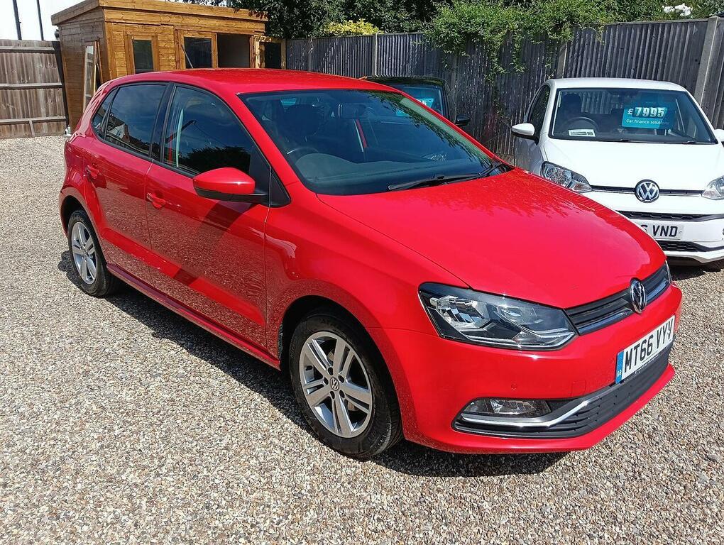 Volkswagen Polo 1.2 Tsi Bluemotion Tech Match Hatchback MT66VYV Red #2