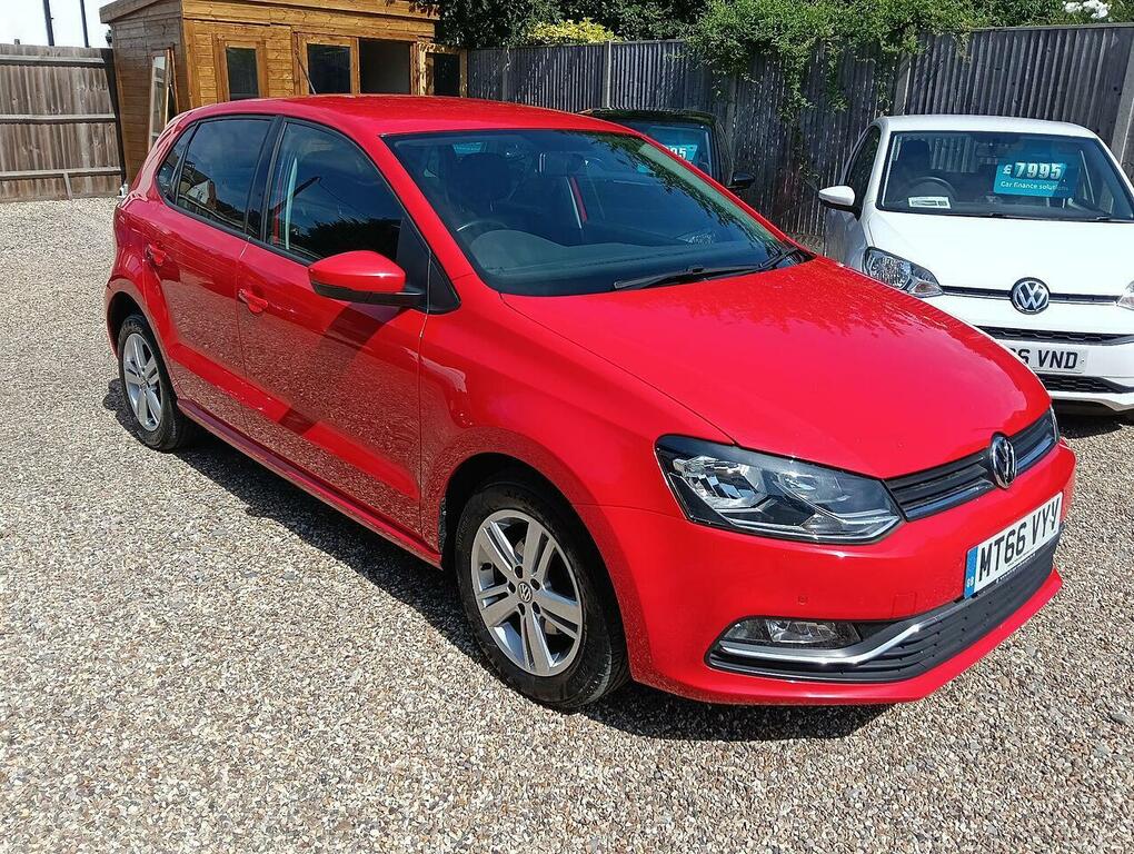 Volkswagen Polo 1.2 Tsi Bluemotion Tech Match Hatchback Red