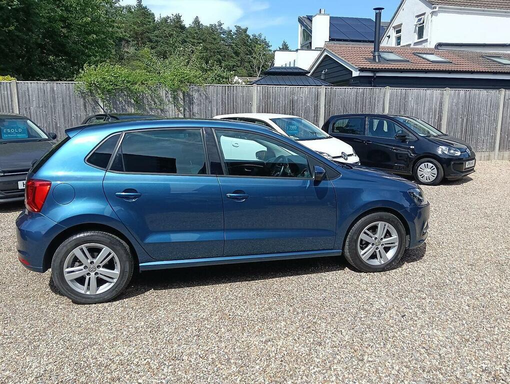 Volkswagen Polo 1.2 Tsi Bluemotion Tech Match Edition Hatchback GF17UOO Blue #4