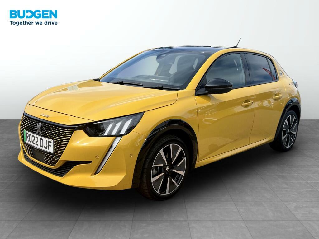 Peugeot e-208 50Kwh Gt 7Kw Charger Yellow #3