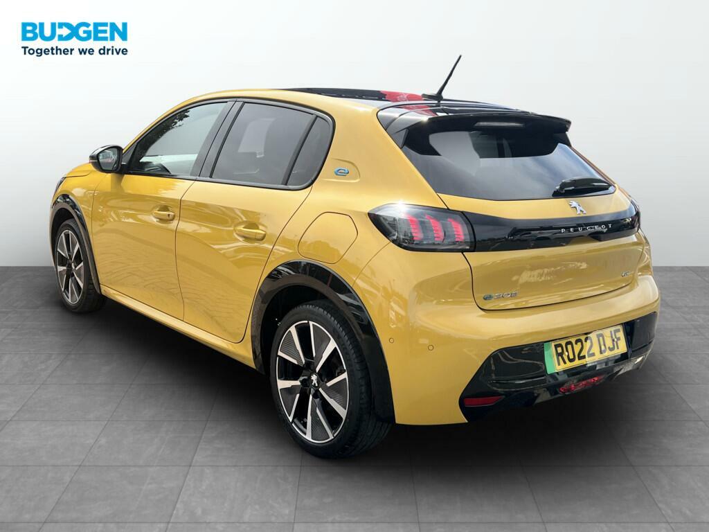 Peugeot e-208 50Kwh Gt 7Kw Charger Yellow #4