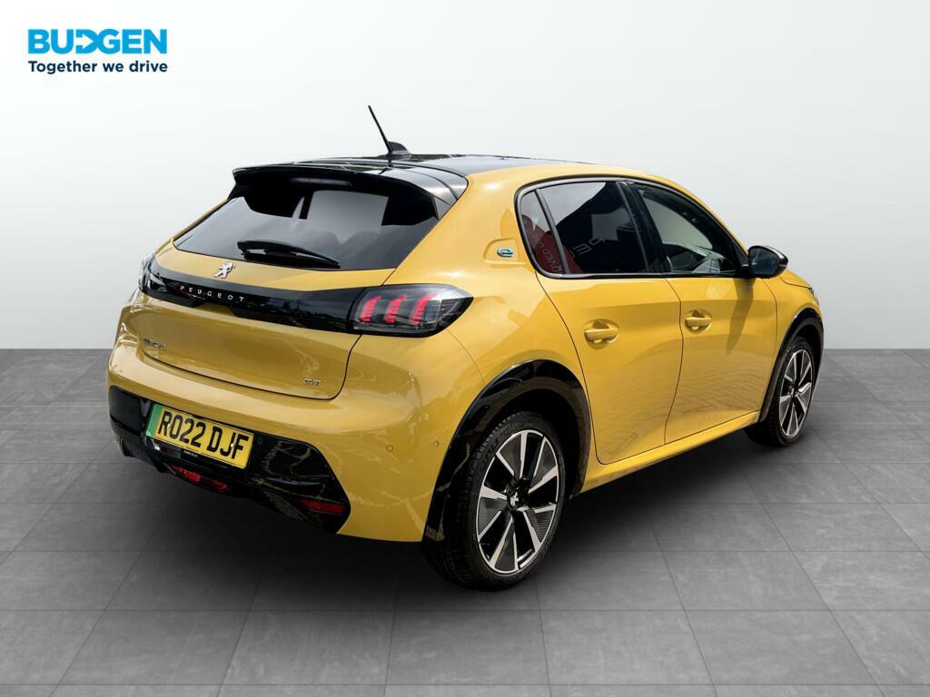 Peugeot e-208 50Kwh Gt 7Kw Charger Yellow #6