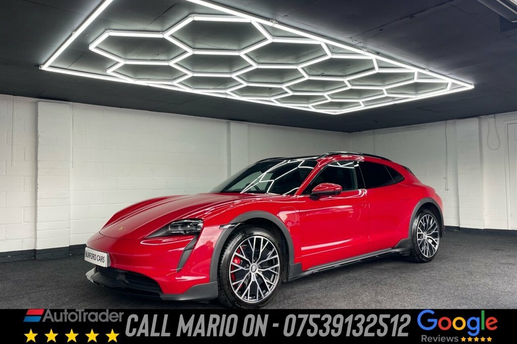 Porsche Taycan Estate Red