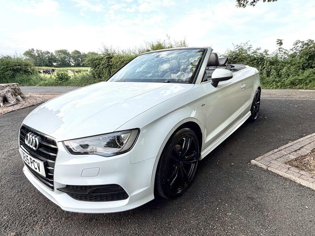 Audi A3 Cabriolet 2.0 Tdi S Line Euro 6 S S White #4