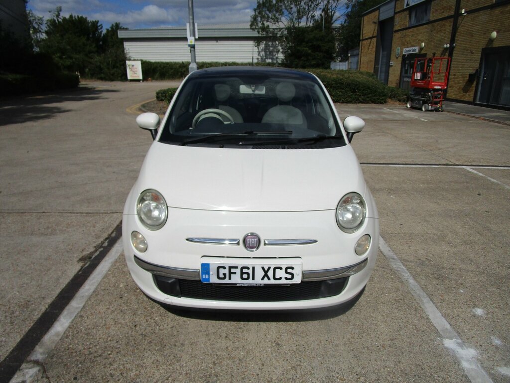 Fiat 500 1.2 Lounge Hatchback Euro 5 Ss White #5