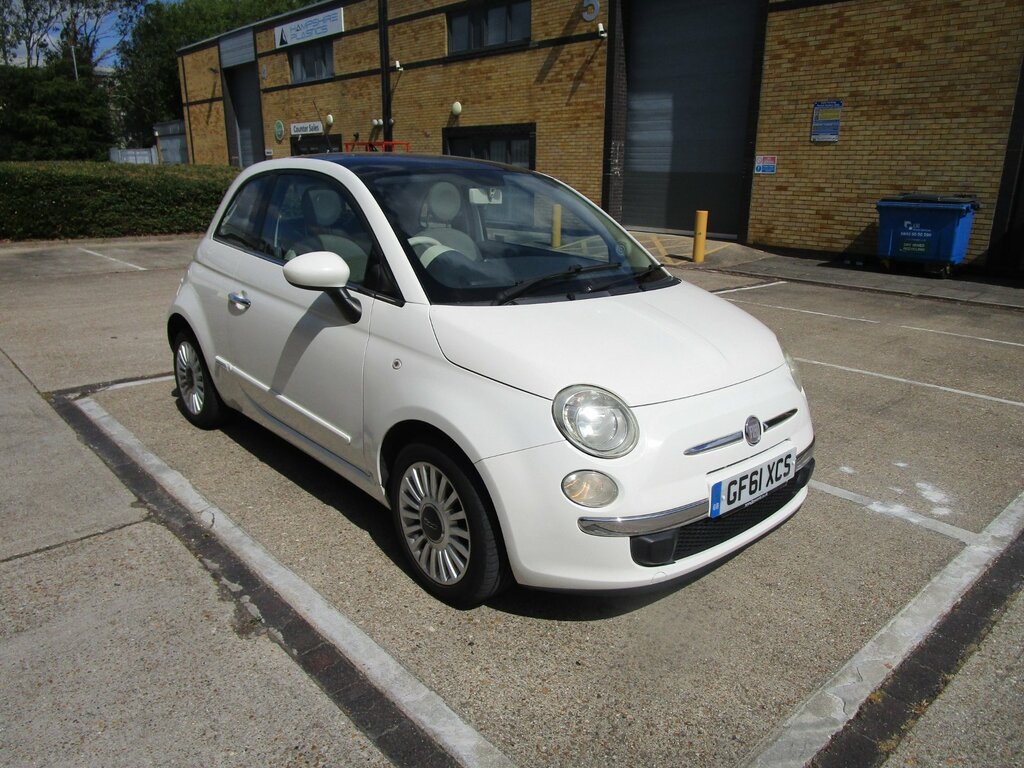 Fiat 500 1.2 Lounge Hatchback Euro 5 Ss White