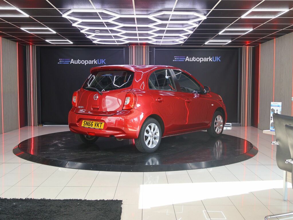 Nissan Micra 2016 1.2 Acenta Hatchback Euro 6 Red #3