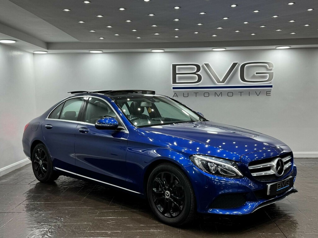 Mercedes-Benz C Class Saloon 2.0 C200 Sport Premium G-tronic Euro 6 Blue