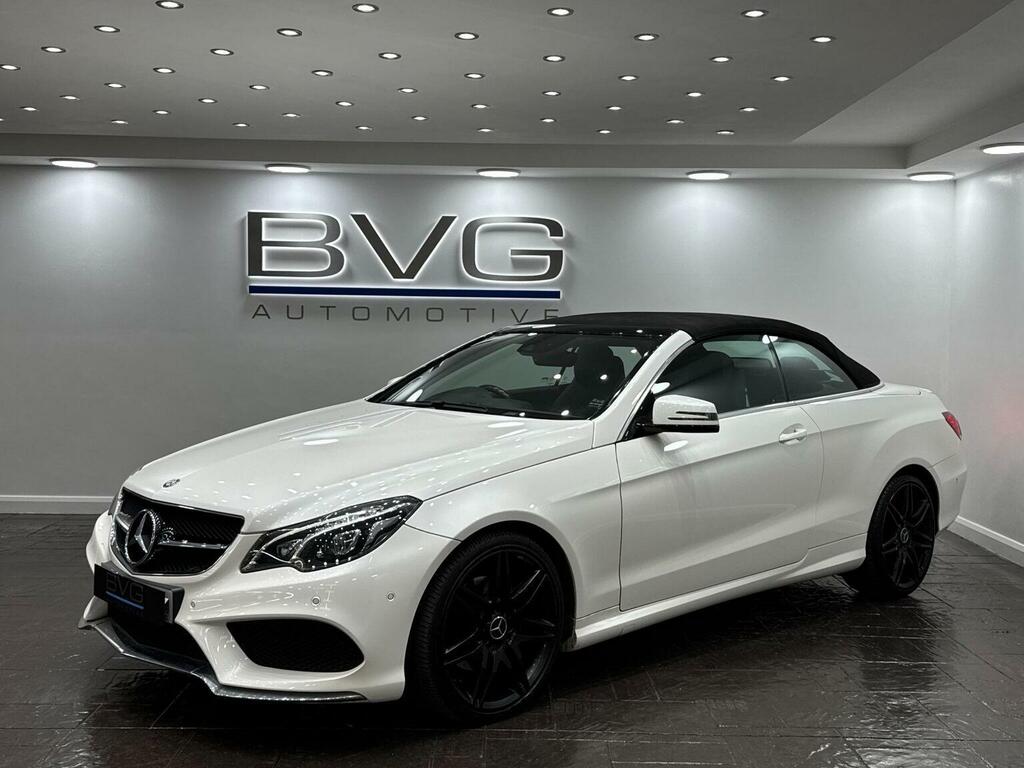 Mercedes-Benz E Class Convertible 2.1 E220d Amg Line Edition Cabriolet G White #6