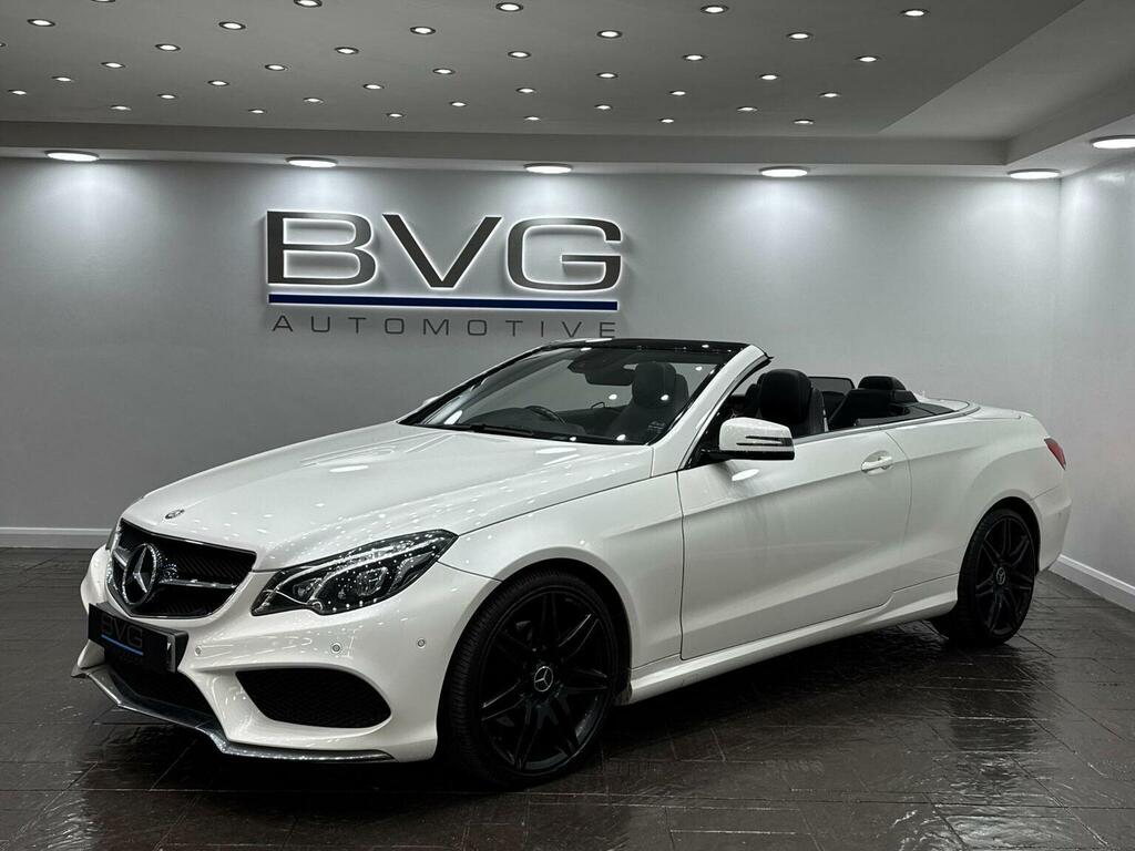 Mercedes-Benz E Class Convertible 2.1 E220d Amg Line Edition Cabriolet G White #5