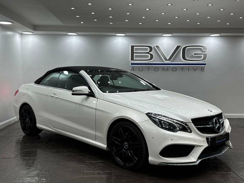 Mercedes-Benz E Class Convertible 2.1 E220d Amg Line Edition Cabriolet G White #2