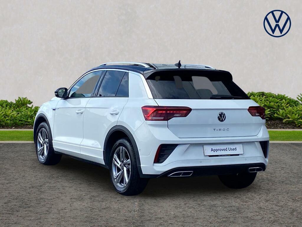 Volkswagen T-Roc 1.5 Tsi R-line Dsg White #2