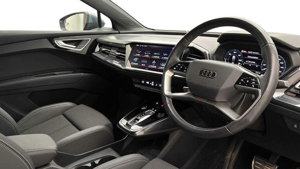 Audi Q4 E Tron 40 S Line Sportback 82Kwh KD23HHG Blue #5