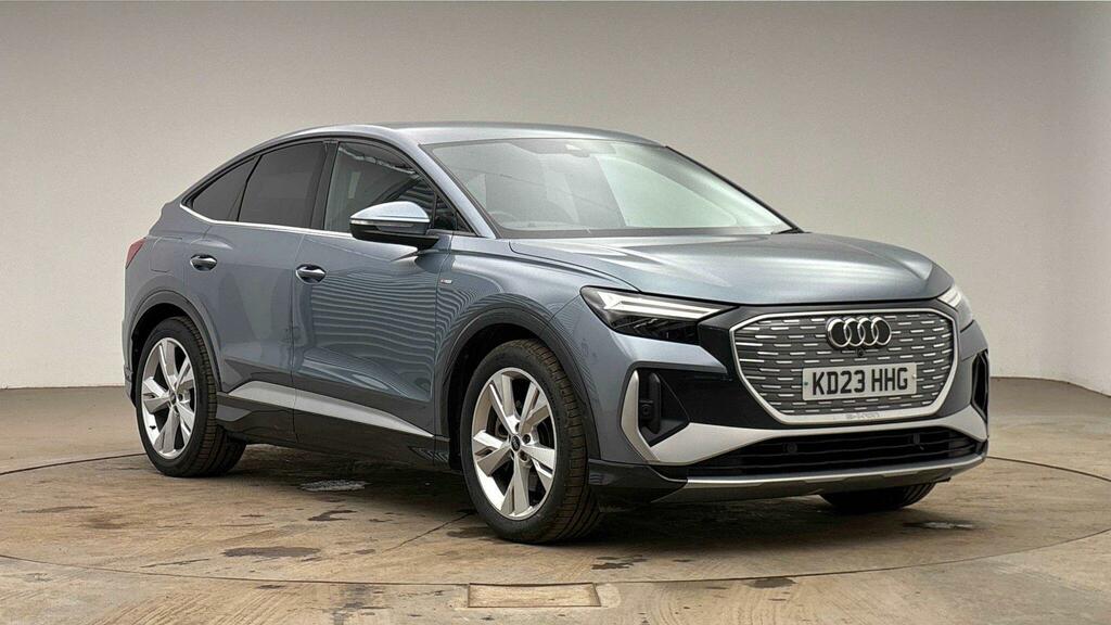 Audi Q4 E Tron 40 S Line Sportback 82Kwh KD23HHG Blue