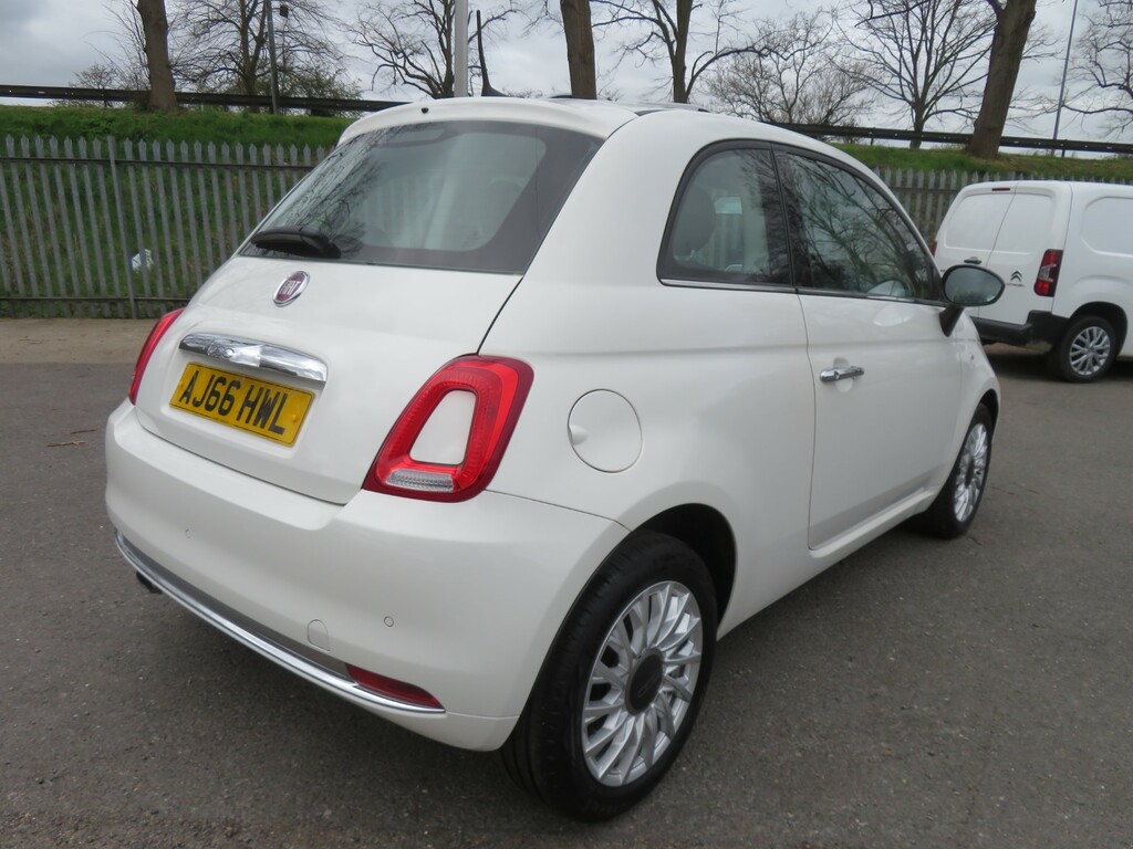 Fiat 500 Lounge AJ66HWL White #5