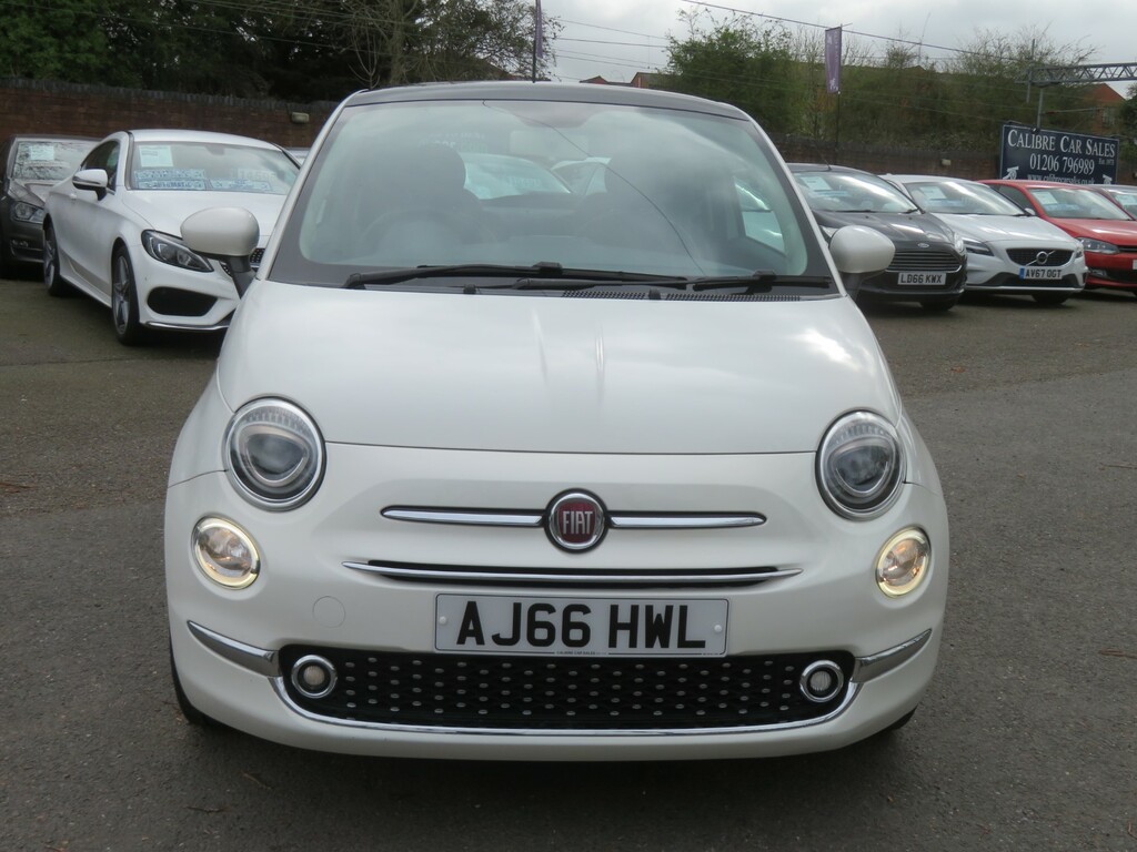 Fiat 500 Lounge AJ66HWL White #2
