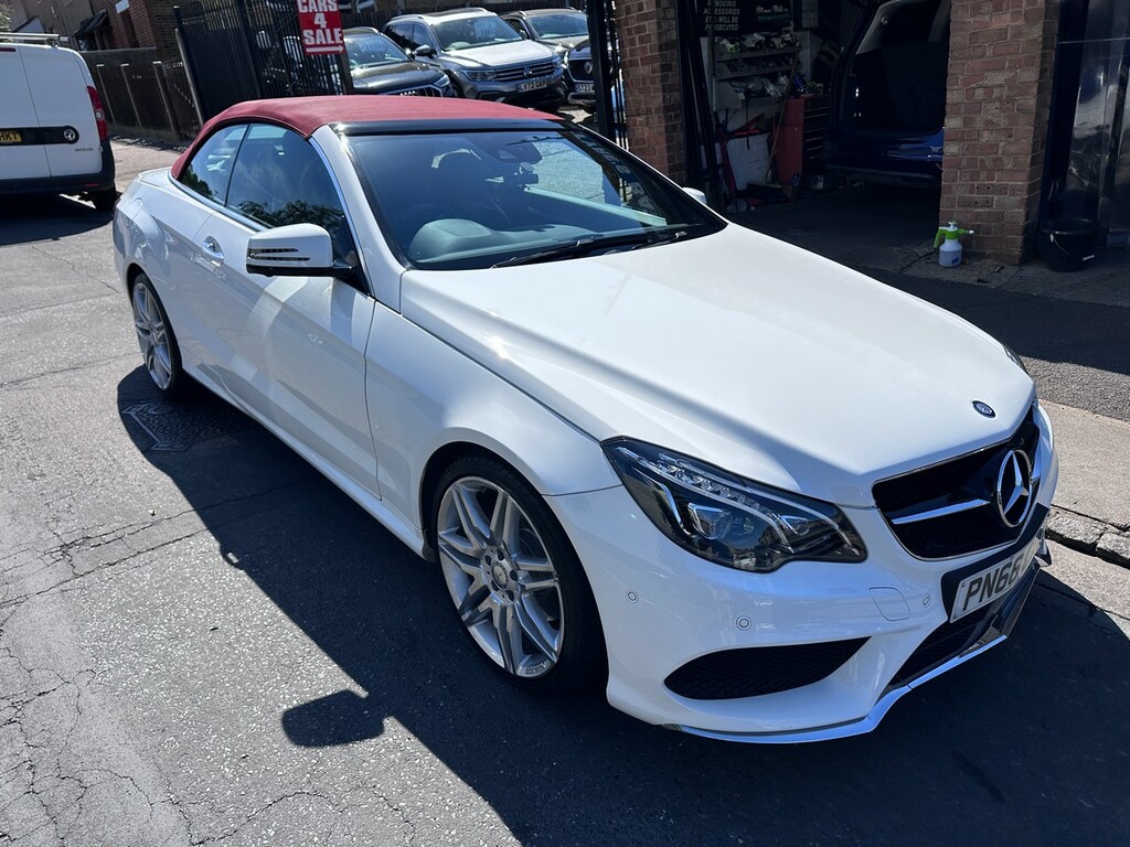 Mercedes-Benz E Class 3.0 E350d V6 Amg Line Edition Premium Cabriolet White