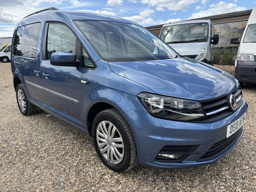 Volkswagen Caddy Life Wheelchair Accessible Vehicle Passenger Up Front W Blue