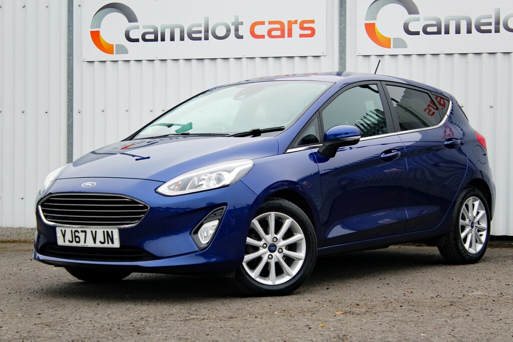 Ford Fiesta Hatchback 1.0 T Ecoboost Titanium 2017 YJ67VJN Blue #2