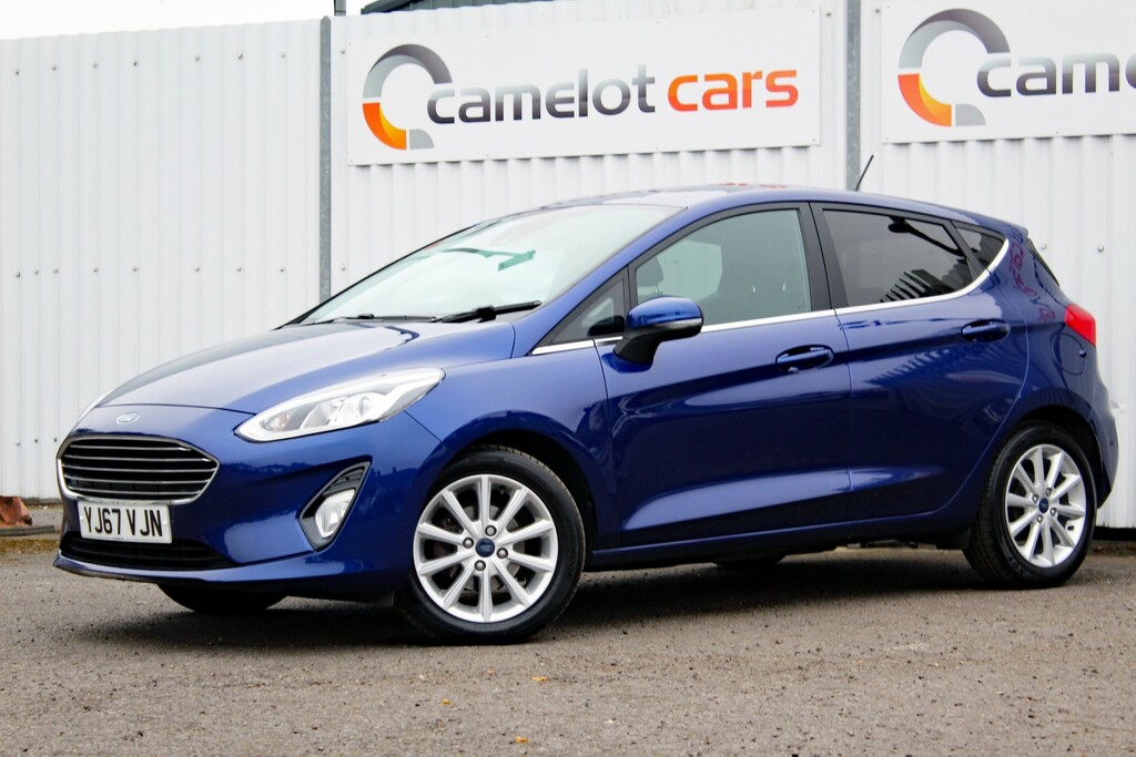 Ford Fiesta Hatchback 1.0 T Ecoboost Titanium 2017 YJ67VJN Blue #3