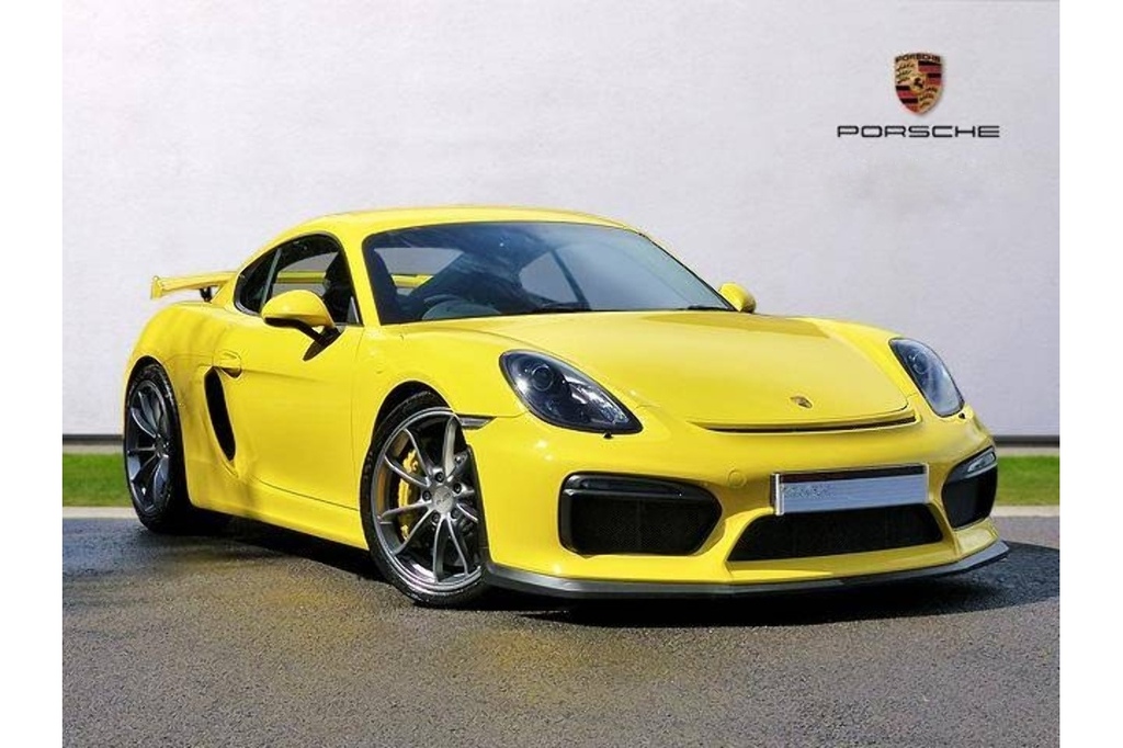 Porsche Cayman 981 Gt4 Yellow