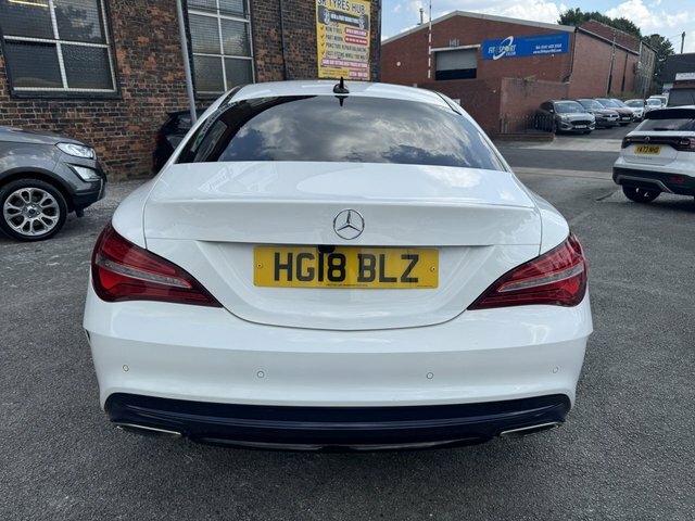 Mercedes-Benz CLA Class 2018 1.6 Cla180 Amg Line Coupe White #4