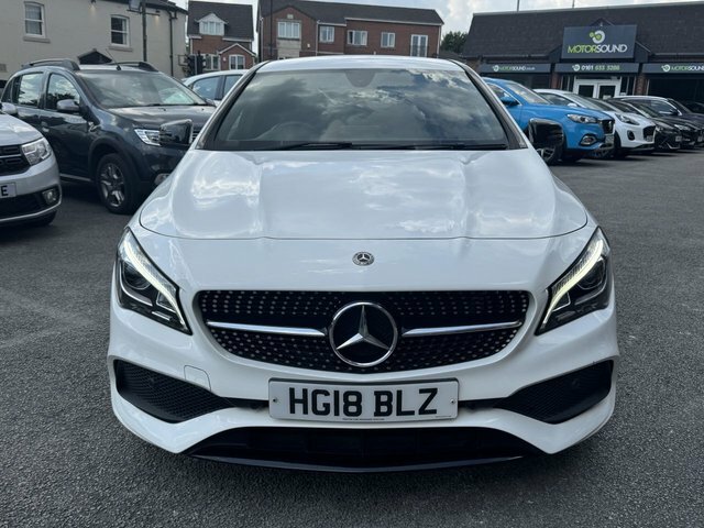 Mercedes-Benz CLA Class 2018 1.6 Cla180 Amg Line Coupe White #2