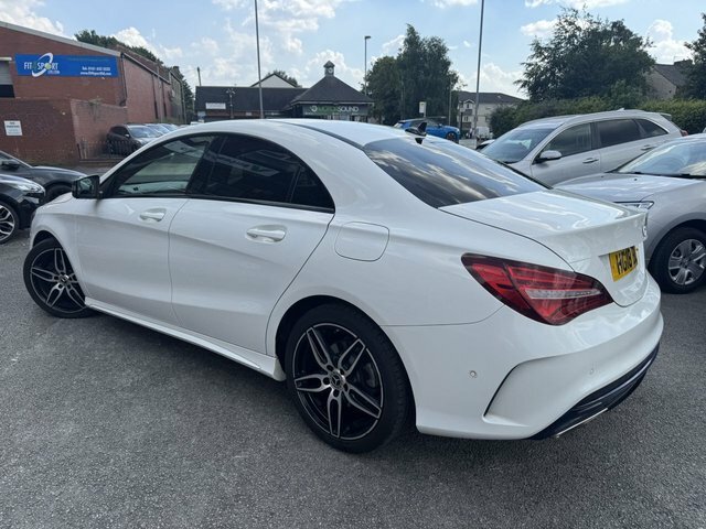 Mercedes-Benz CLA Class 2018 1.6 Cla180 Amg Line Coupe White #3