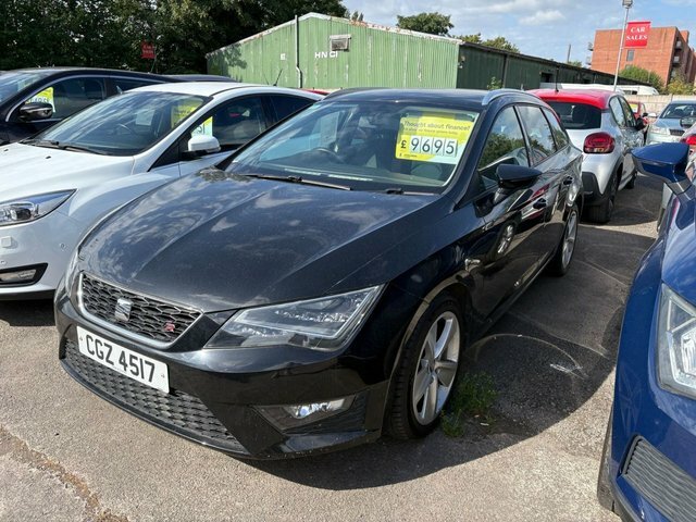 Seat Leon 2.0 Tdi Fr Sport Tourer Euro 6 Black #3