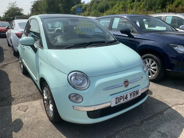 Fiat 500 1.2 Lounge Hatchback Euro 6 S S Green