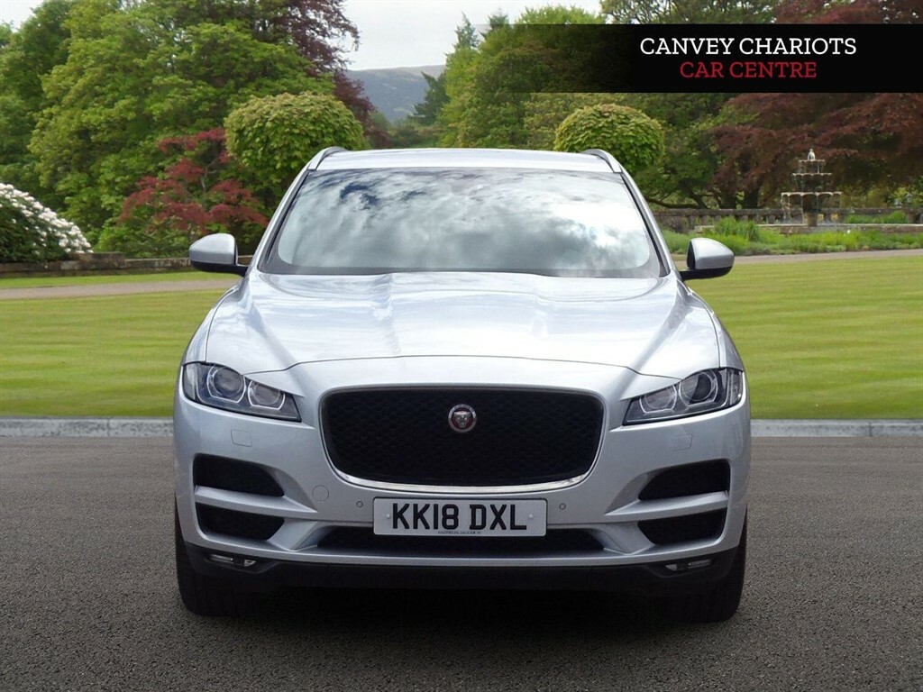 Jaguar F-Pace 2.0 D240 Portfolio Awd Euro 6 Ss KK18DXL Silver #2