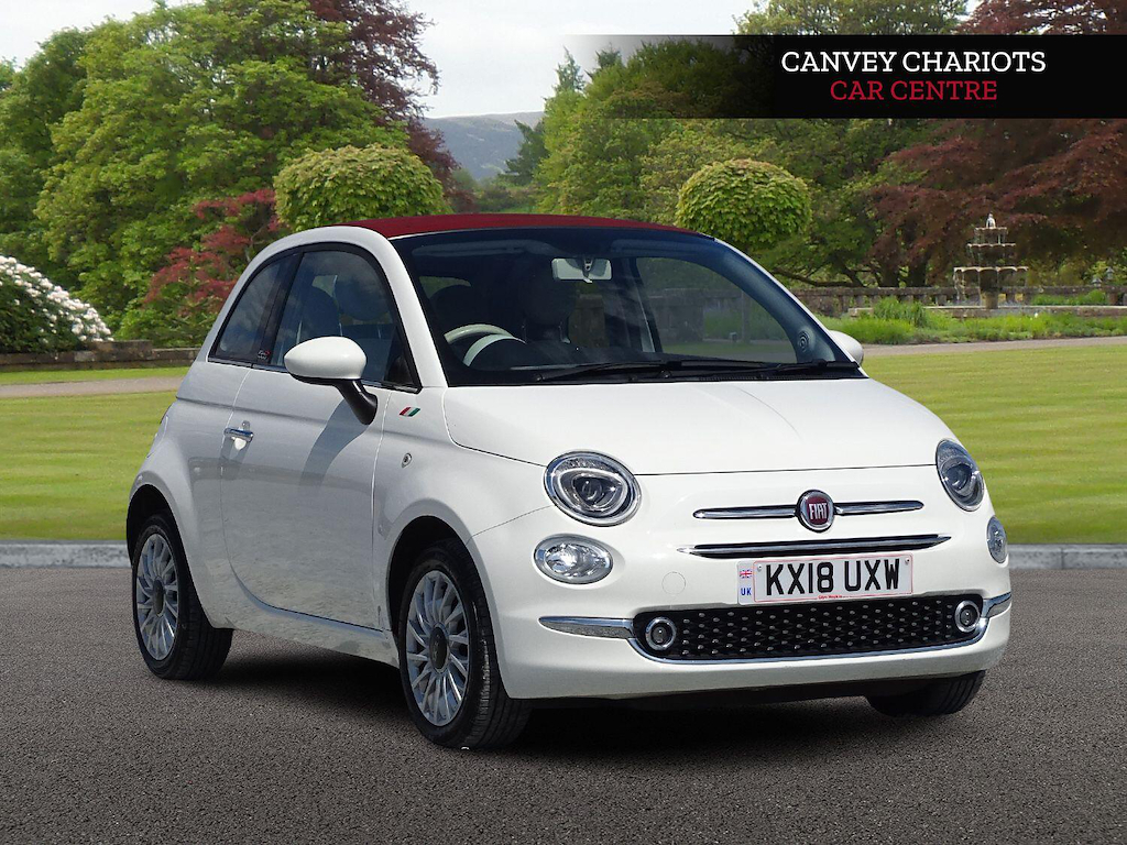 Fiat 500C 1.2 Eco Lounge Euro 6 Ss KX18UXW White #2