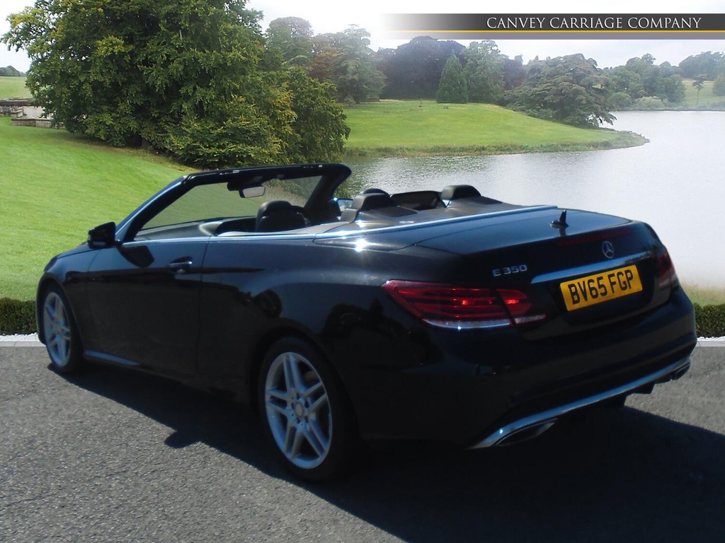 Mercedes-Benz E Class 3.0 V6 Bluetec Amg Line Cabriolet G-tronic Euro 6 BV65FGP Black #2