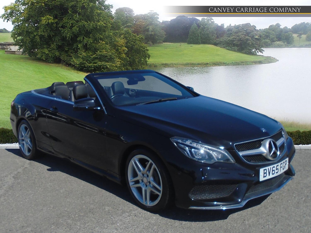 Mercedes-Benz E Class 3.0 V6 Bluetec Amg Line Cabriolet G-tronic Euro 6 Black