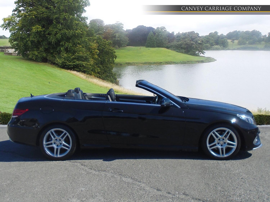 Mercedes-Benz E Class 3.0 V6 Bluetec Amg Line Cabriolet G-tronic Euro 6 BV65FGP Black #3