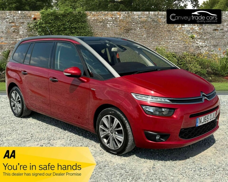 Citroen Grand C4 Picasso Mpv 1.6 Bluehdi Exclusive Euro 6 Ss 2015 Red