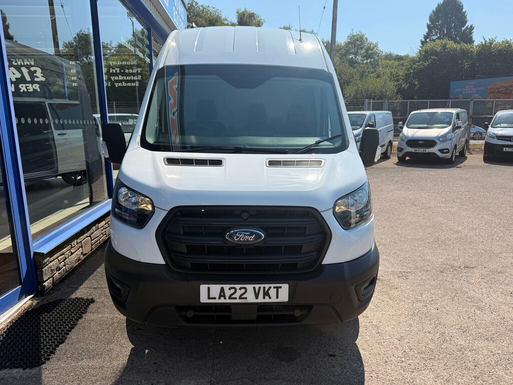 Ford Transit Custom 2.0 350 Ecoblue Leader Panel Van LA22VKT White #2
