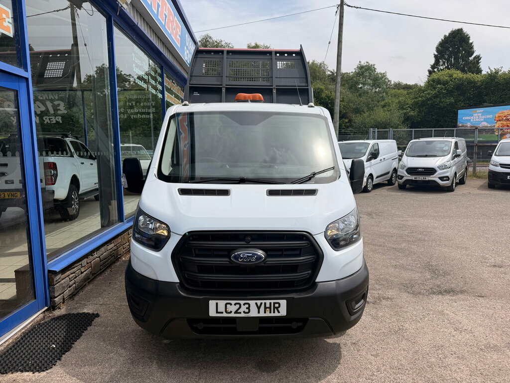 Ford Transit Custom 2.0 350 Ecoblue Leader Double Cab Tipper Diese LC23YHR White #2