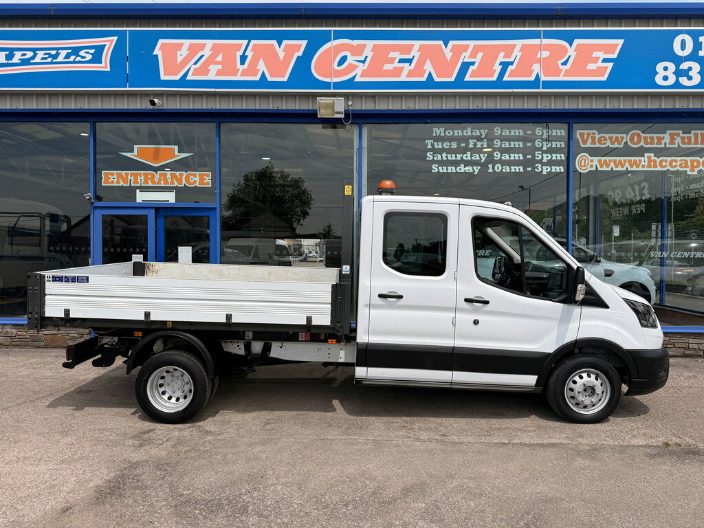 Ford Transit Custom 2.0 350 Ecoblue Leader Double Cab Tipper Diese LC23YHR White #6