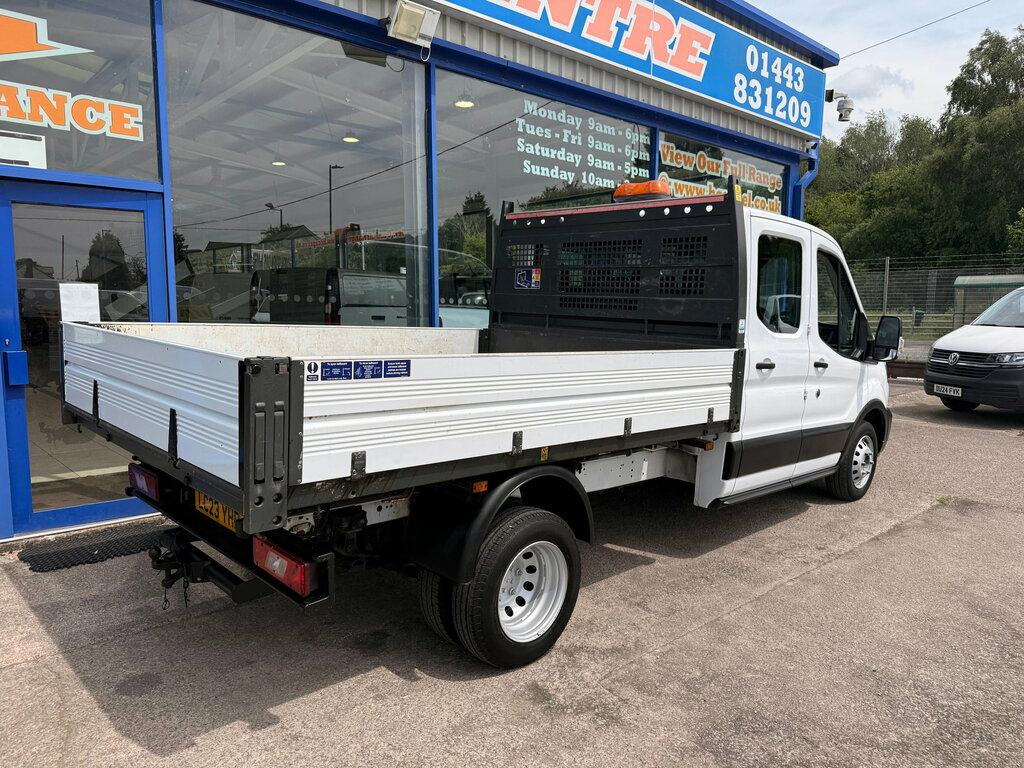 Ford Transit Custom 2.0 350 Ecoblue Leader Double Cab Tipper Diese LC23YHR White #5