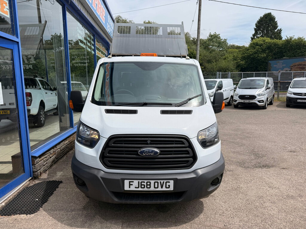 Ford Transit Custom 2.0 350 Ecoblue Double Cab Tipper Manua FJ68OVG White #2
