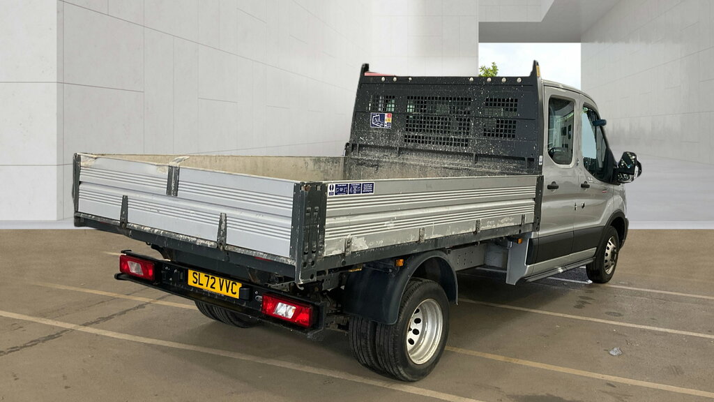 Ford Transit Custom 2.0 350 Ecoblue Leader Double Cab Tipper Diese SL72VVC Silver #3