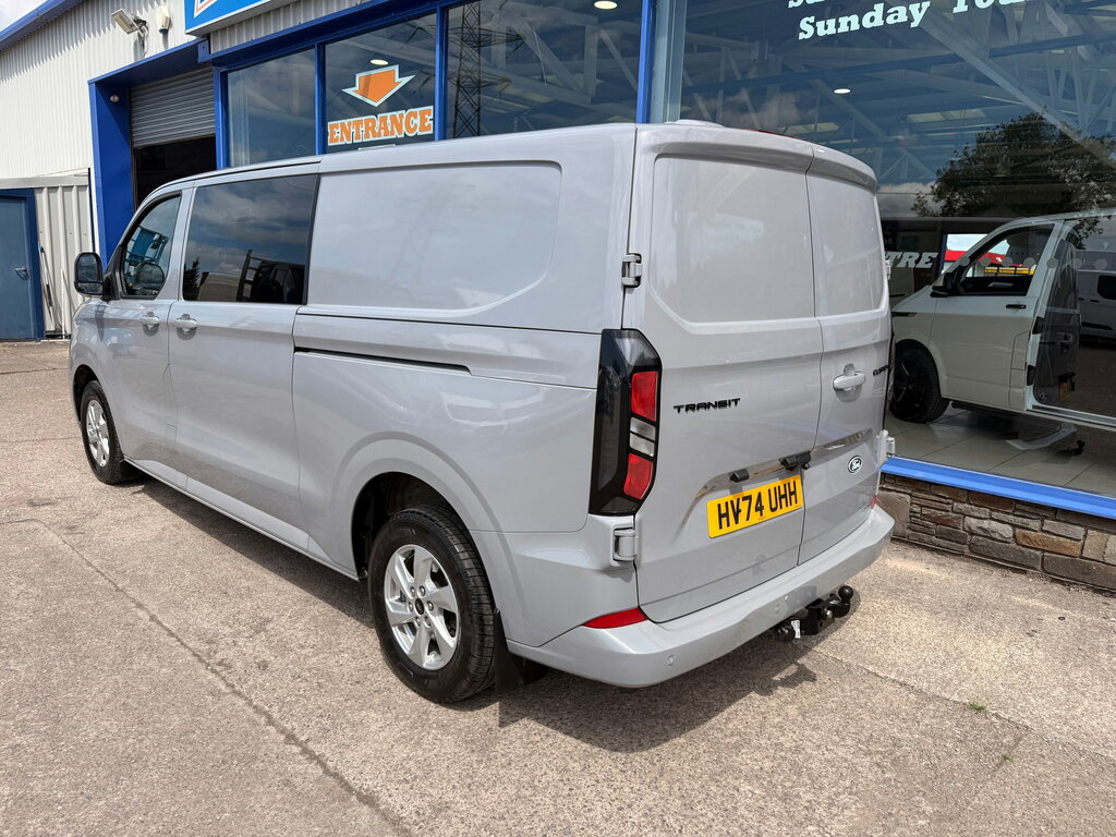 Ford Transit Custom 2.0 320 Ecoblue Limited Crew Van Double Cab Di HV74UHH Grey #4