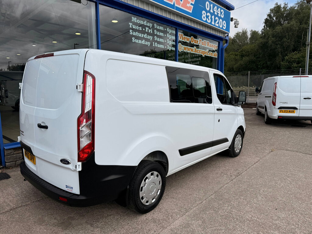 Ford Transit Custom 2.0 300 Ecoblue Leader Crew Van Double Cab Die WR22OPV White #5
