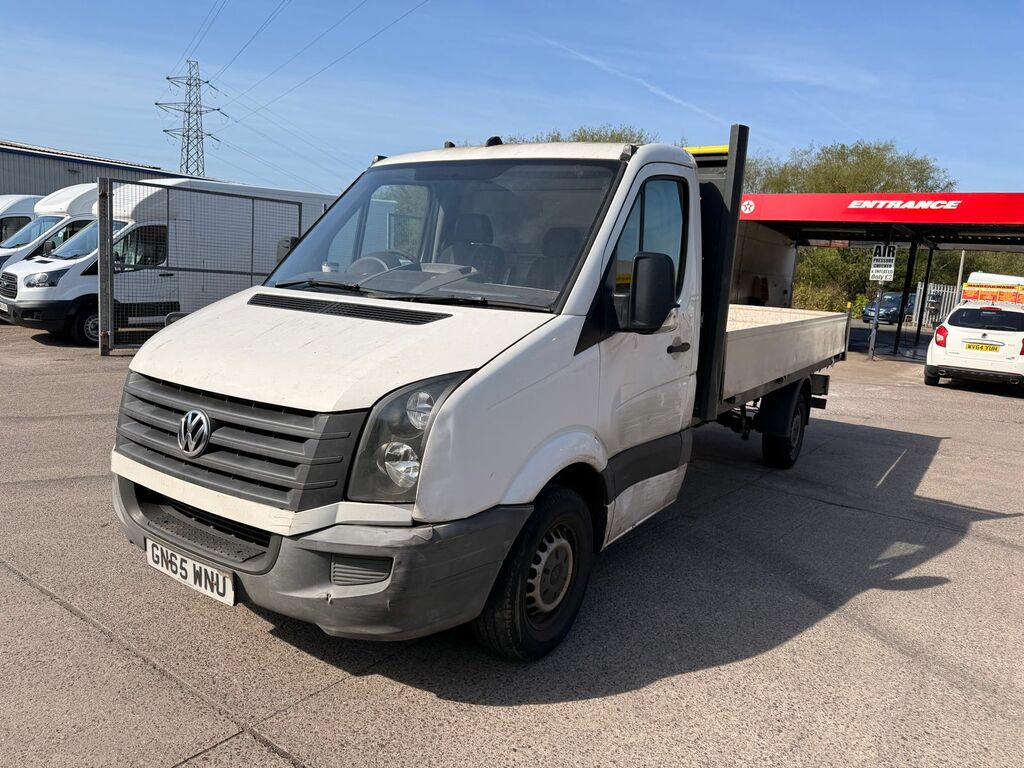 Volkswagen Crafter 2.0 Tdi Cr35dropside Flatbed Rw White