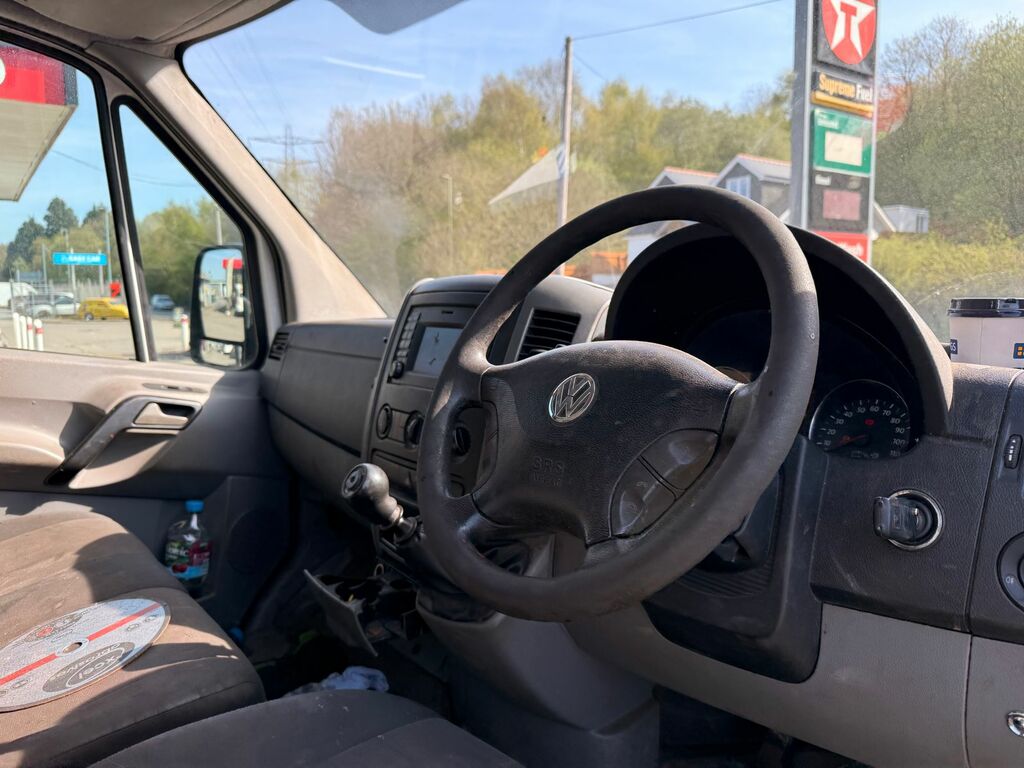 Volkswagen Crafter 2.0 Tdi Cr35dropside Flatbed Rw White #4