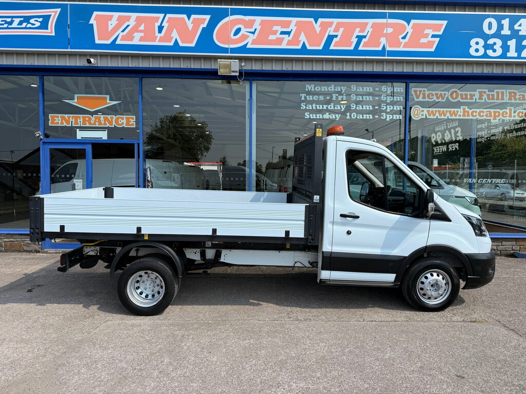 Ford Transit Custom 2.0 350 Ecoblue Hd Leader Single Cab Tipper Di HD21OHW White #4