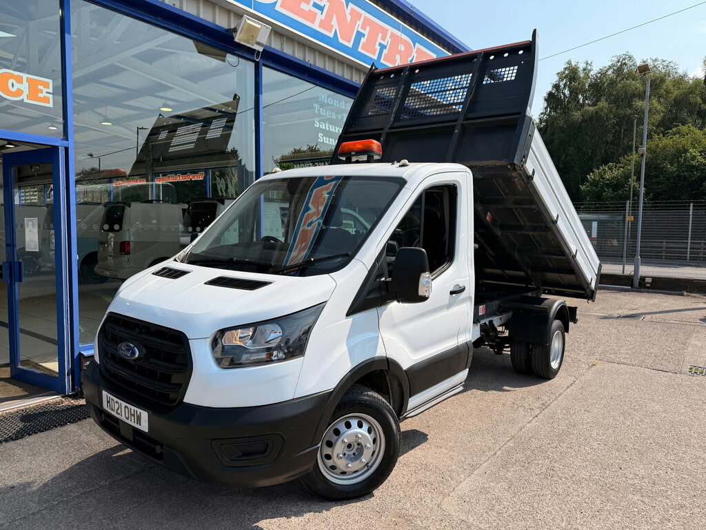 Ford Transit Custom 2.0 350 Ecoblue Hd Leader Single Cab Tipper Di White